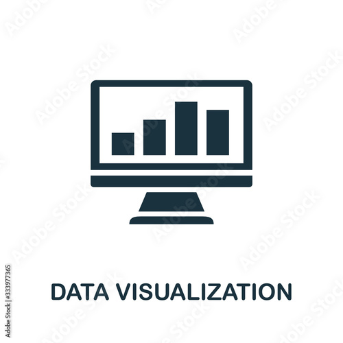 Data Visualization icon. Simple element from business intelligence collection. Filled Data Visualization icon for templates, infographics and more