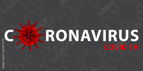 China pathogen respiratory influenza covid virus cells. New official name for Coronavirus disease named COVID-19. Coronavirus. Vector illustration.
