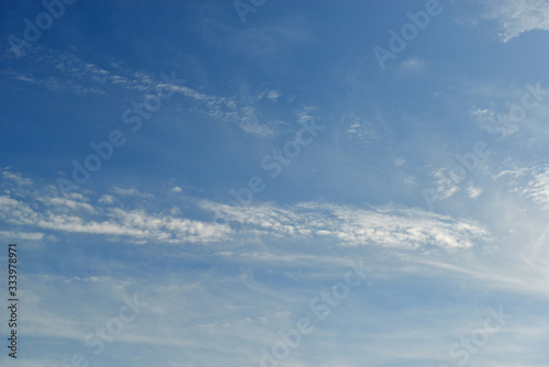 white cloud with blue sky background © Mikhail
