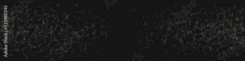 Network Mesh Random Procedural Art background illustration © vector_master