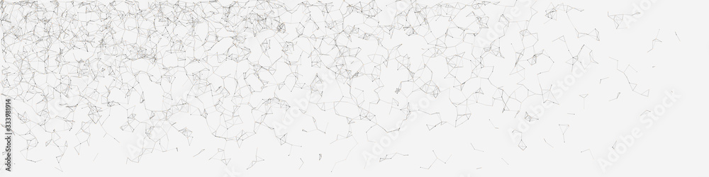 Fototapeta premium Network Mesh Random Procedural Art background illustration