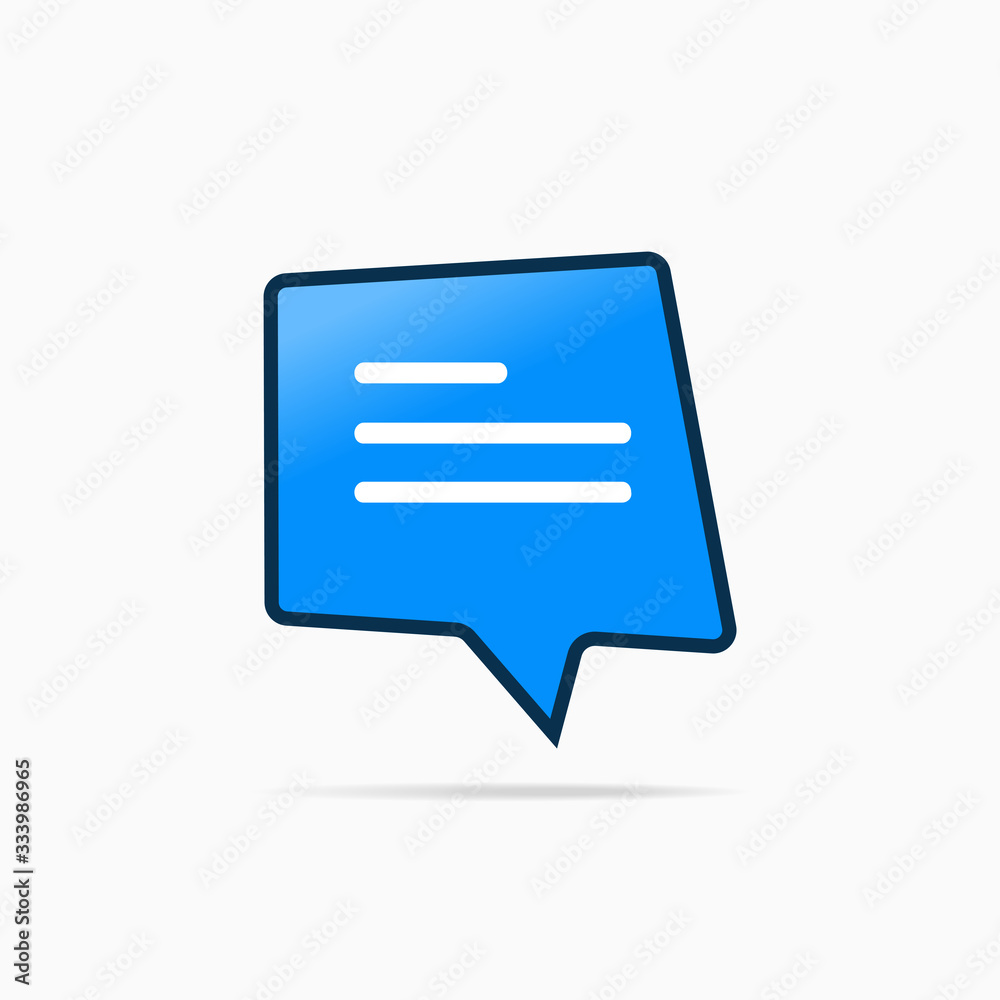 Typing in a chat bubble icon, comment sign symbol Typing in a chat bubble icon, comment sign symbol