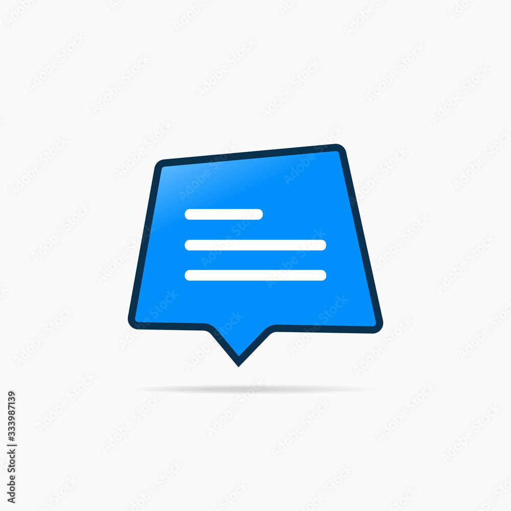 Typing in a chat bubble icon, comment sign symbol Typing in a chat bubble icon, comment sign symbol