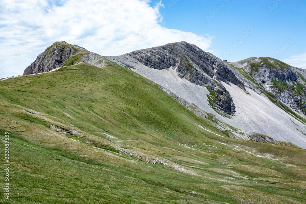 plateau in Gran Sasso and Monti della Laga National Park.