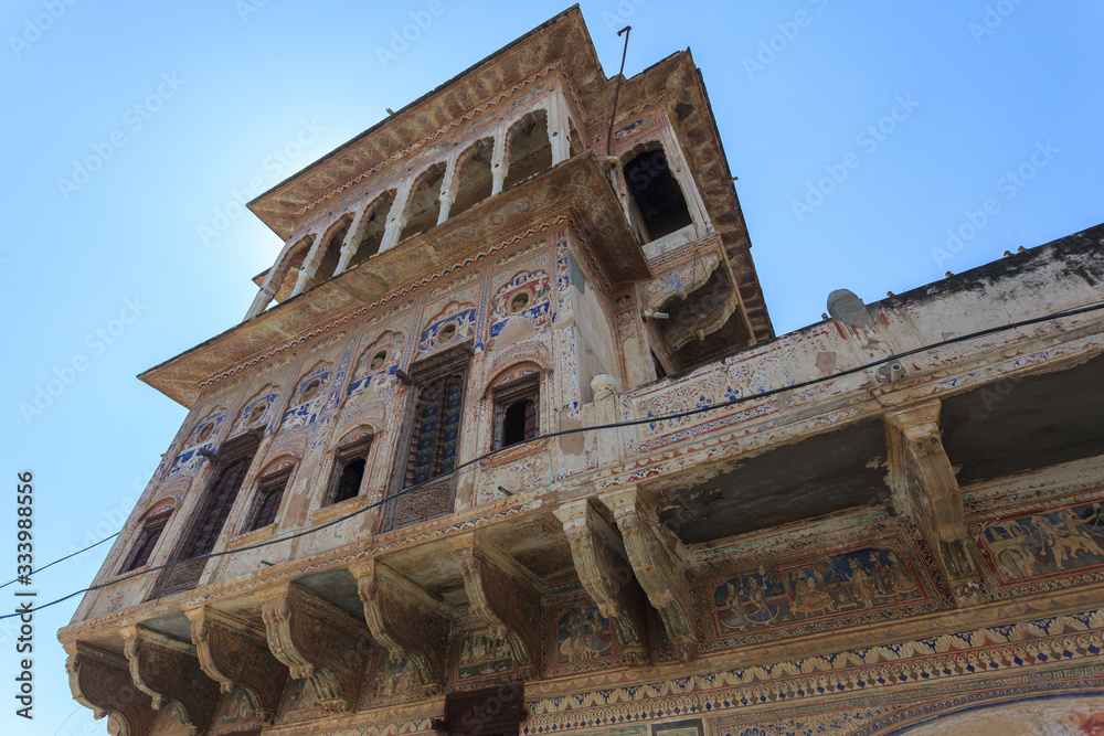 Obraz premium Haveli in Mandawa, Rajasthan, India