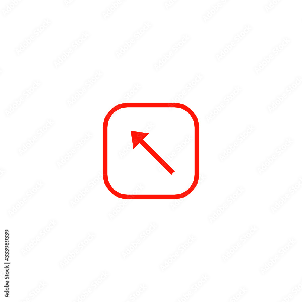 Rounded box with arrow pointing icon design eps 10 Rounded box with arrow pointing icon design eps 10
