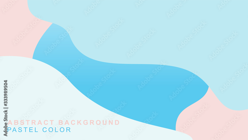 Vector abstract shapes templates with pastel colors