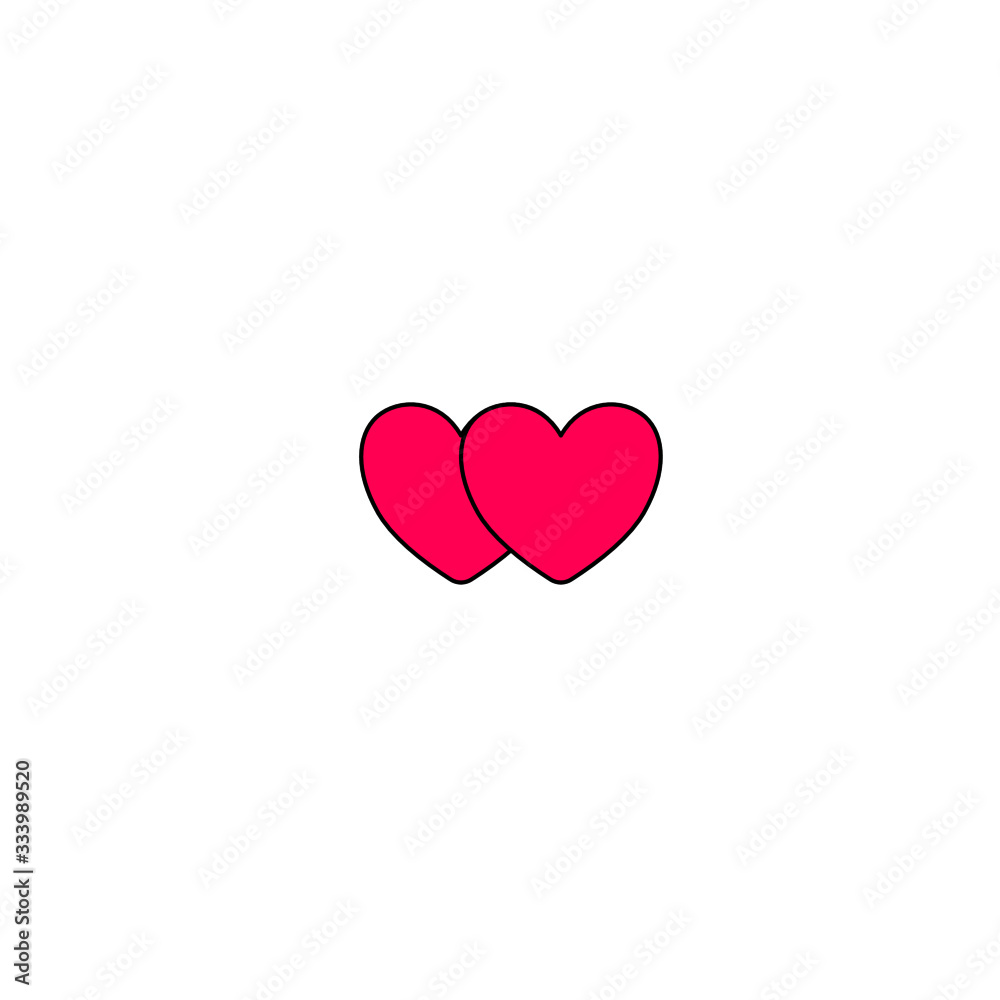 Multiple heart vector icon design eps 10. Hearts in arrangement. See through, solid, hollow pink hearts. Multiple heart vector icon design eps 10. Hearts in arrangement. See through, solid, hollow pink hearts.