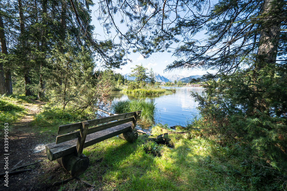 Lake Wildsee at Seefeld in Tirol, Austria Lake Wildsee at Seefeld in Tirol, Austria