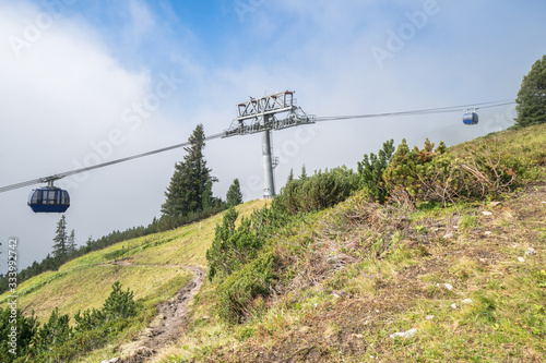 Alps in the fog photo