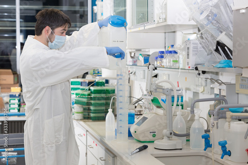 scientist working in laboratory