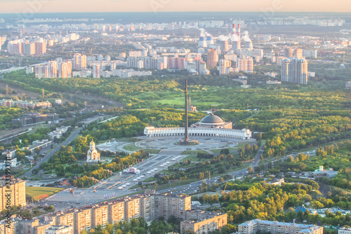 View of the Victory Park on Poklonnaya Hill in Moscow © robertdering
