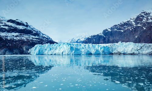 Glacier Bay National Park, Alaska, USA, is a natural heritage of the world, global warming, melting glaciers photo