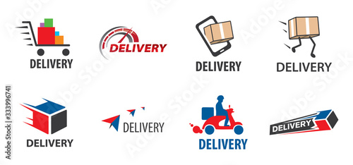 logo for delivery and transportation of parcels