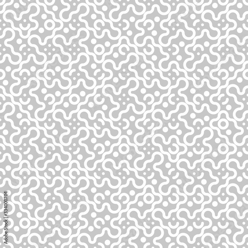 Geometric abstract pattern in midcentury style. Seamless vector