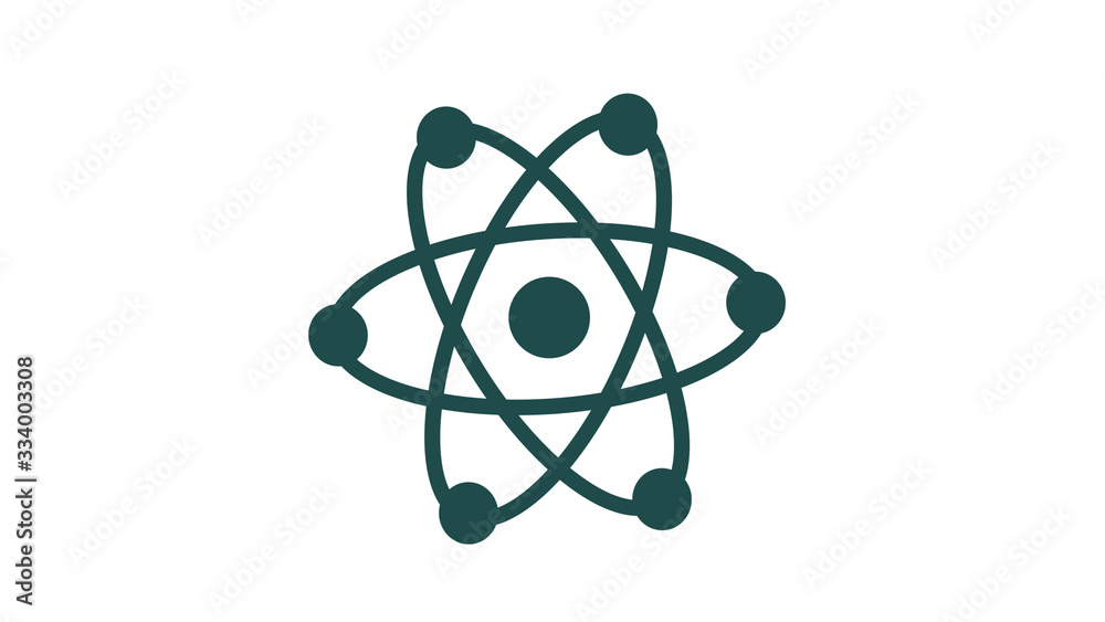 New atom icon,atom isolated on white background New atom icon,atom isolated on white background