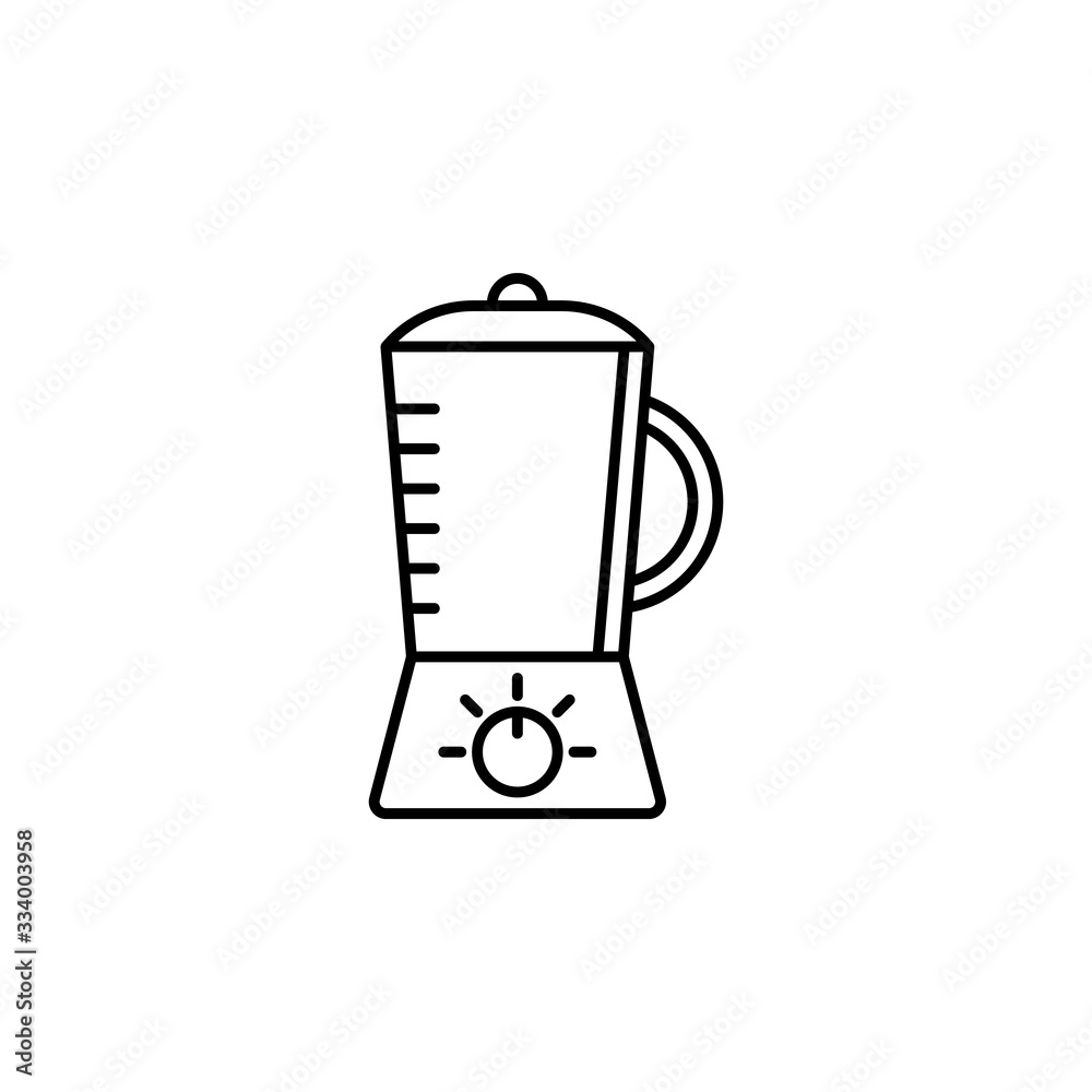 blender, juice, mixer line illustration icon on white background. blender, juice, mixer line illustration icon on white background.
