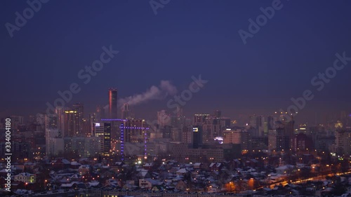 gleam of the sun at sunset in the clouds of timelapse