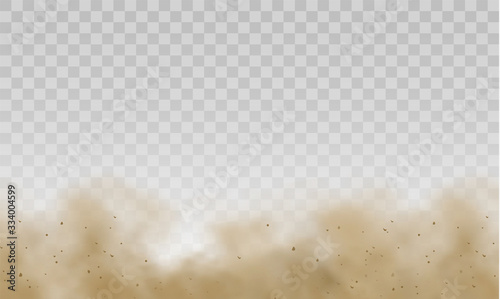 Flying cloud sand.