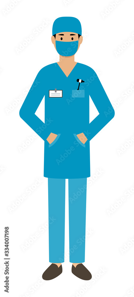 Male doctor on a white background. Medical consultation
