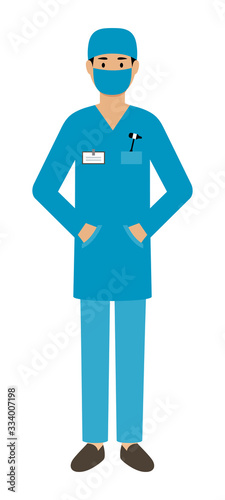 Male doctor on a white background. Medical consultation