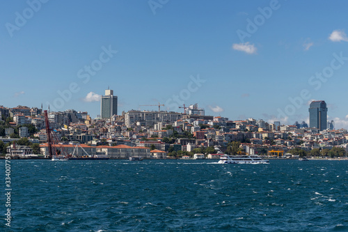Panoramic view from Bosporus to city of Istanbul © Stoyan Haytov