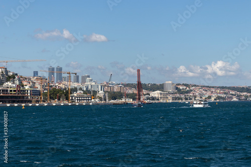 Panoramic view from Bosporus to city of Istanbul © Stoyan Haytov