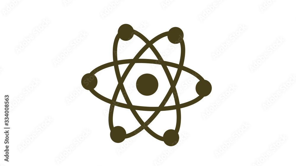 Atom icon,atom isolated on white background,New atom icons