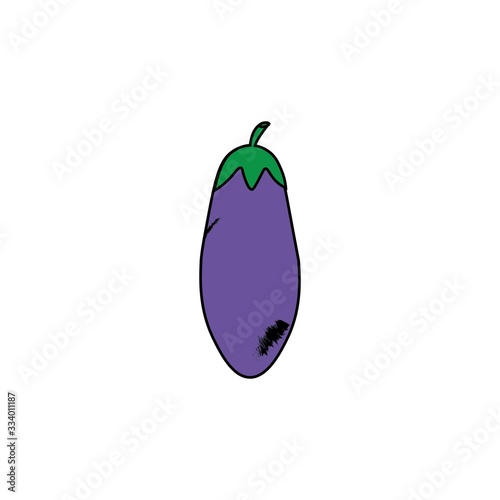 Eggplant logo design template