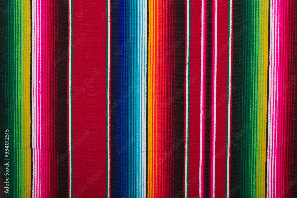 Sarape Zarape or Jorongo - traditional Mexican cloth Stock Photo