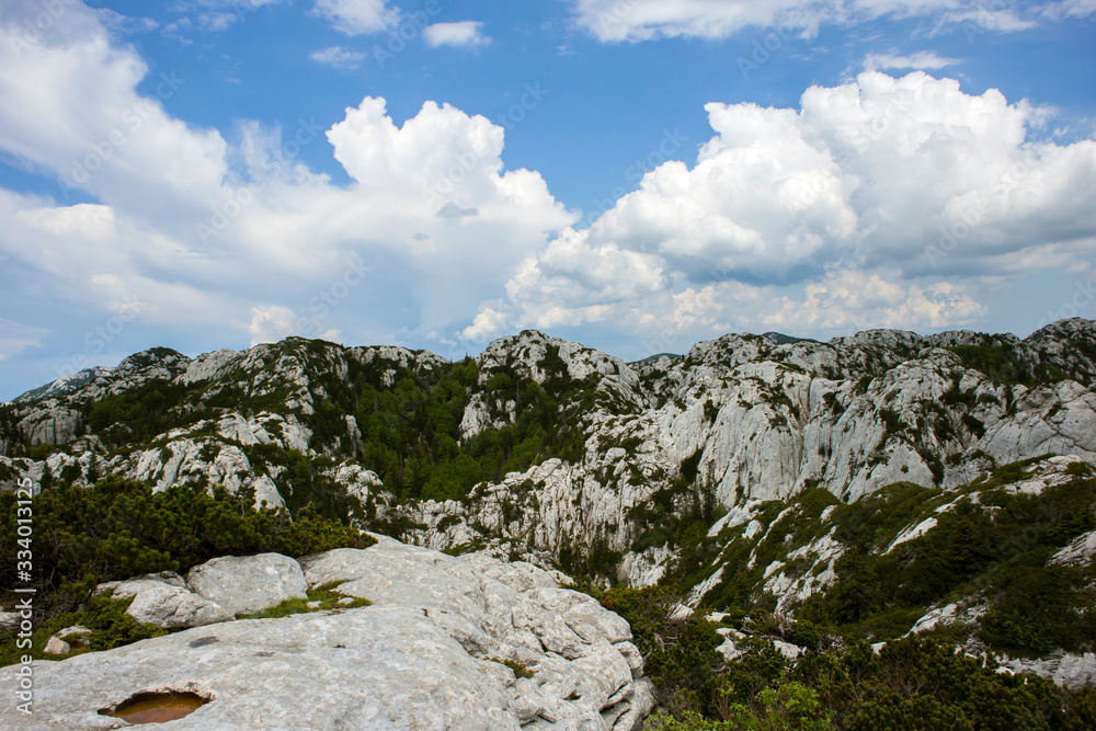 Velebit mountain in Croatia, landscape
