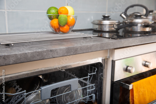 A dishwasher is necessary equipment that is used in every kitchen.