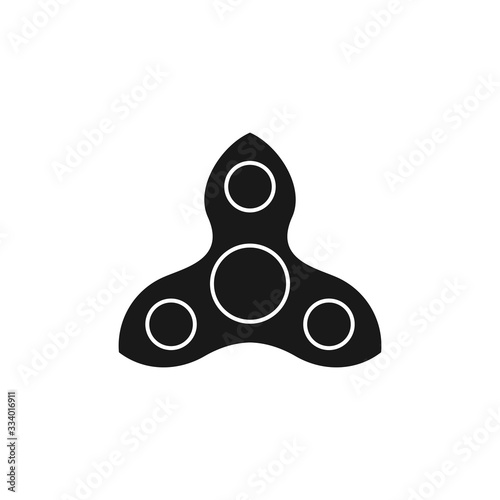 Fidget spinner icon vector Illustration .toy for stress relief and improvement of attention span.