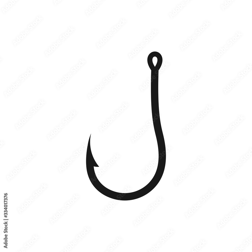 Fishing hook icon, Bait Icon, vector illustration on white background Fishing hook icon, Bait Icon, vector illustration on white background