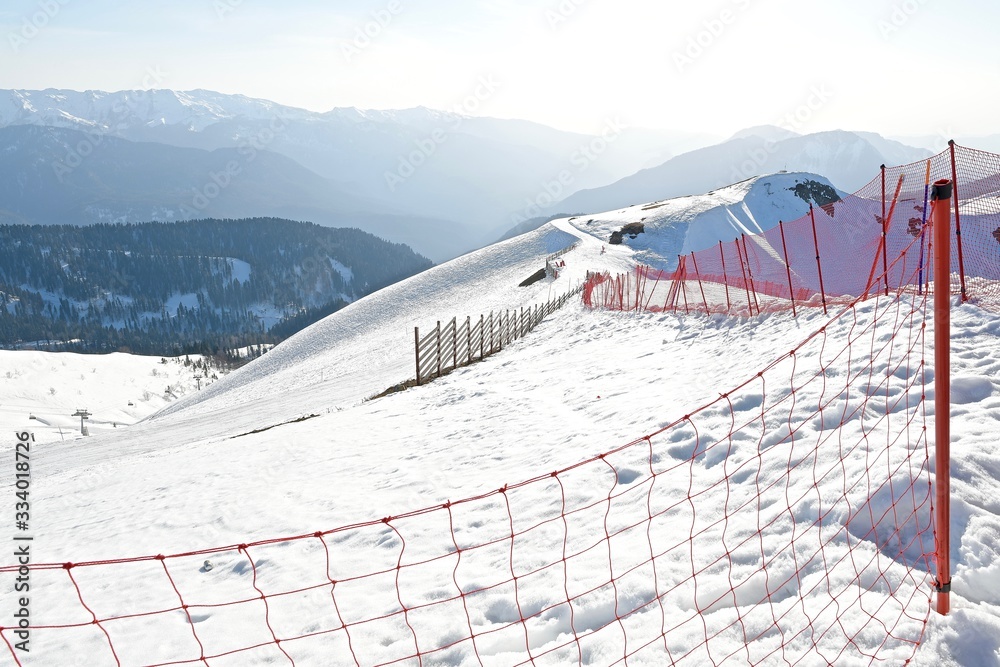 custom made wallpaper toronto digitalwinter sports trails on a snowy mountain landscape