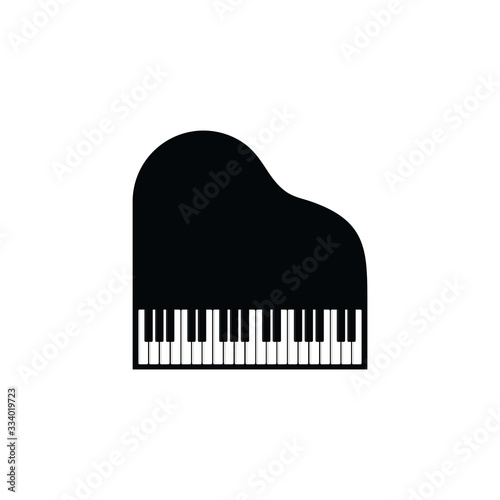Piano Icon vector Isolated on White Background