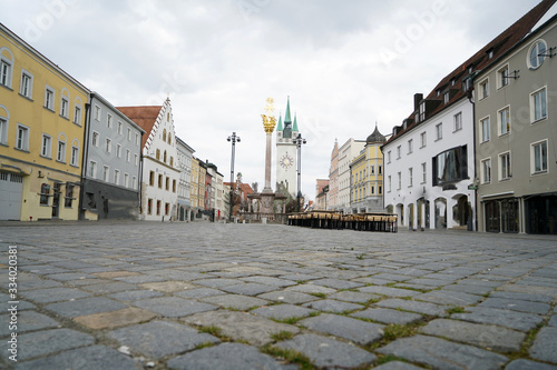 Straubing is a Lower Bavarian city with a well-preserved old town with medieval architecture