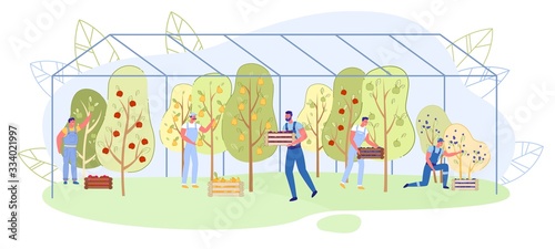 Family Business Fruit Growing in Greenhouse, Slide