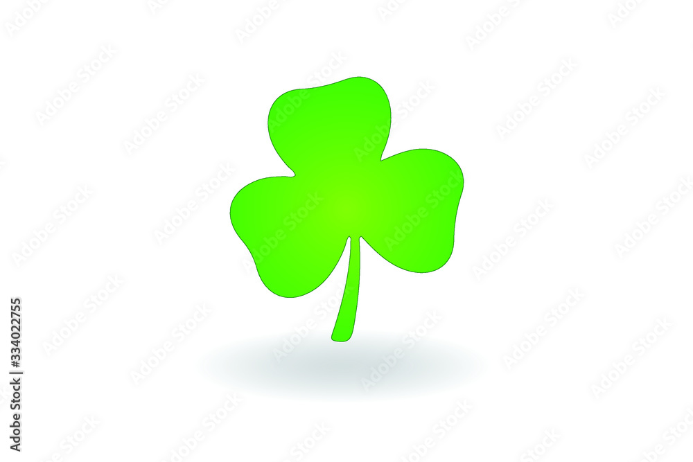 Clover Leaves icon with three-leaved shamrocks. St. Patrick's day holiday symbol. leprechaun . Clover Leaves icon with three-leaved shamrocks. St. Patrick's day holiday symbol. leprechaun .