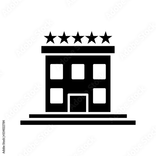 Fototapeta Naklejka Na Ścianę i Meble -  Hotel symbol icon vector