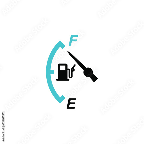 Fuel meter indicator icon template