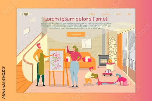 Creative Family Responsive Landing Page Design
