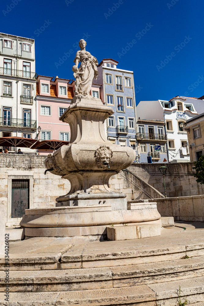 Lisbon Fountain of Janelas Verdes