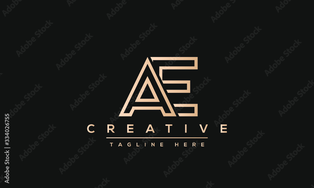 AE Letter Logo Design. Creative Modern A E Letters icon vector ...