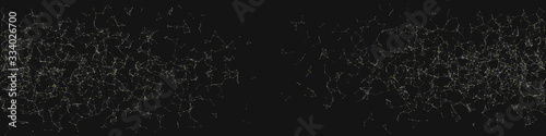 Network Mesh Random Procedural Art background illustration © vector_master