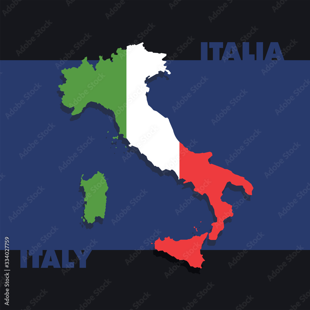 Fototapeta premium Map of Italy