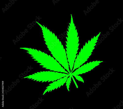 Marijuana graphic design vector art
