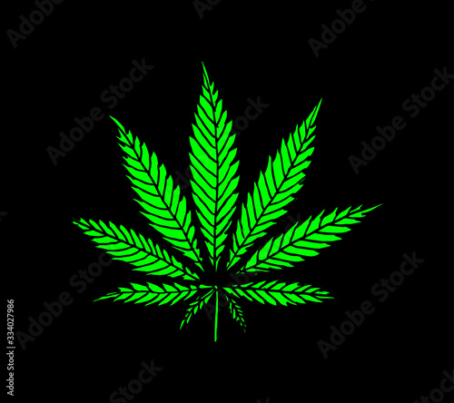 Marijuana graphic design vector art