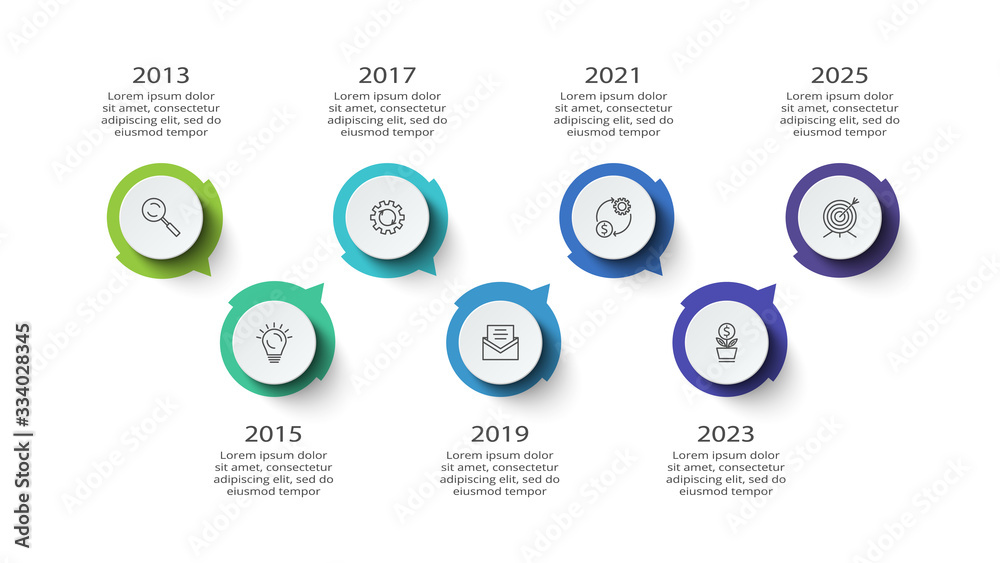 Creative concept for infographic with 7 steps, options, parts or processes. Business data visualization Creative concept for infographic with 7 steps, options, parts or processes. Business data visualization