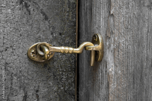 Old lock on the door